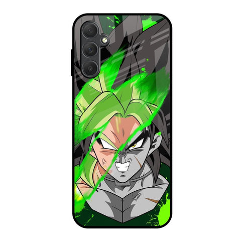Anime Green Splash Glossy Case for Samsung Galaxy M14 5G