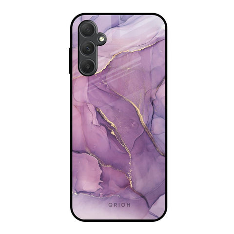 Purple Gold Marble Glossy Case for Samsung Galaxy M14 5G