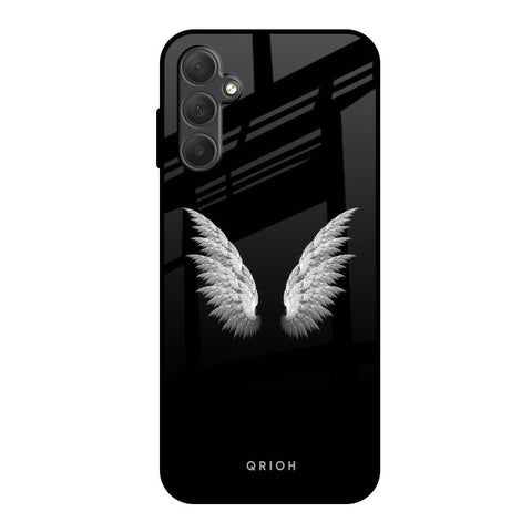 White Angel Wings Glossy Case for Samsung Galaxy M14 5G