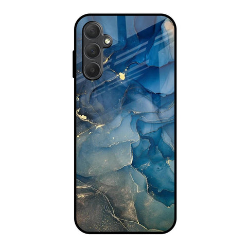 Blue Cool Marble Glossy Case for Samsung Galaxy M14 5G
