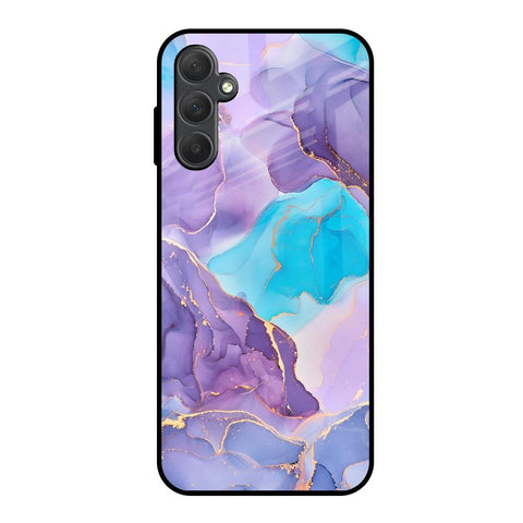 Alcohol ink Marble Glossy Case for Samsung Galaxy M14 5G