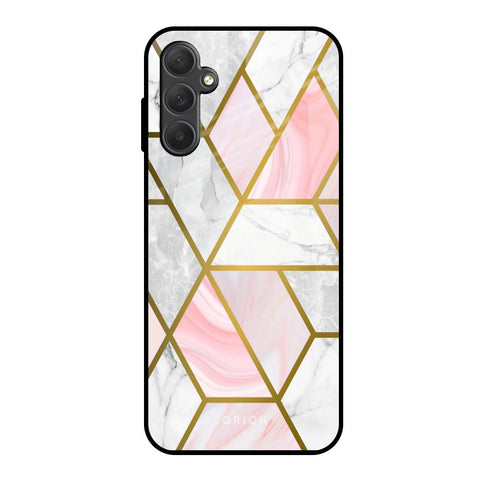 Geometrical Marble Glossy Case for Samsung Galaxy M14 5G
