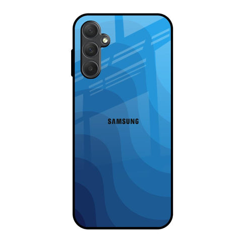 Blue Wave Abstract Glossy Case for Samsung Galaxy M14 5G
