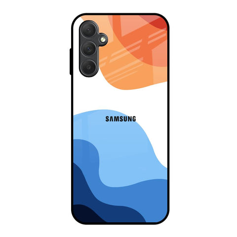 Wavy Color Pattern Glossy Case for Samsung Galaxy M14 5G