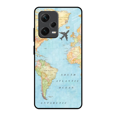 Travel Map Glossy Case for Redmi Note 12 Pro Plus 5G