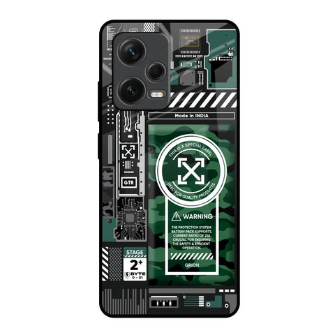 Green Camo Circuit Glossy Case for Redmi Note 12 Pro Plus 5G