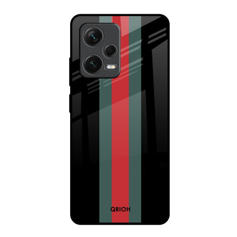 Vertical Stripes Glossy Case for Redmi Note 12 Pro Plus 5G