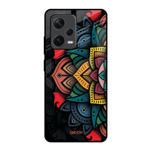 Retro Gorgeous Flower Glossy Case for Redmi Note 12 Pro Plus 5G