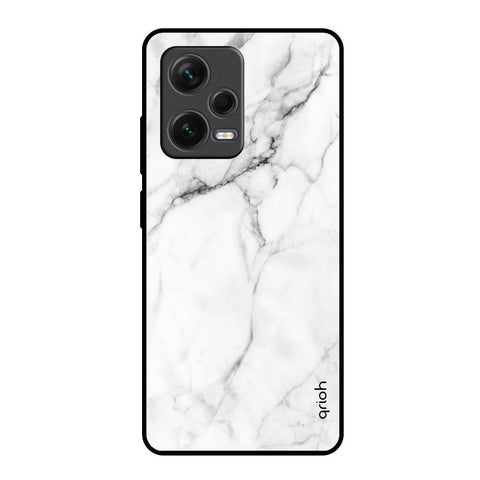 Modern White Marble Glossy Case for Redmi Note 12 Pro Plus 5G