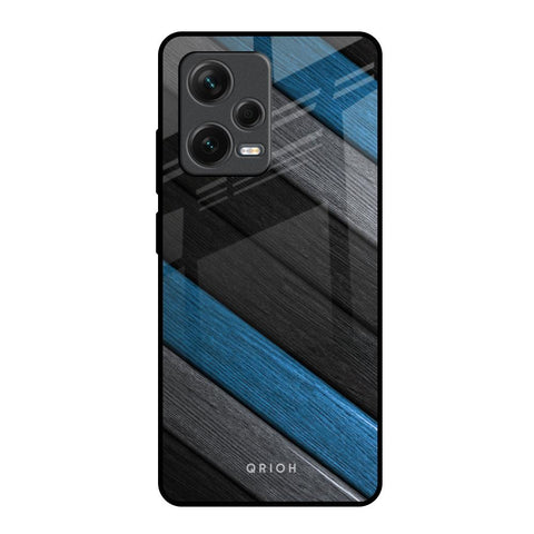 Multicolor Wooden Effect Glossy Case for Redmi Note 12 Pro Plus 5G