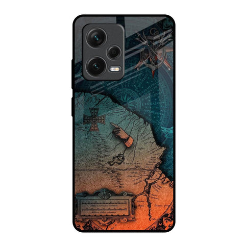 Geographical Map Glossy Case for Redmi Note 12 Pro Plus 5G