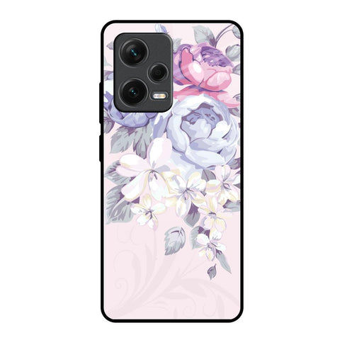Elegant Floral Glossy Case for Redmi Note 12 Pro Plus 5G