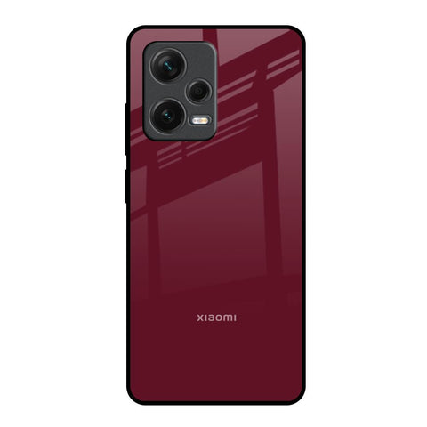 Classic Burgundy Glossy Case for Redmi Note 12 Pro Plus 5G