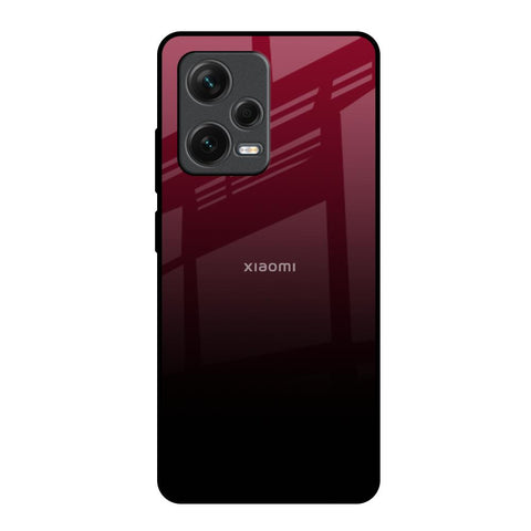 Wine Red Glossy Case For Redmi Note 12 Pro Plus 5G