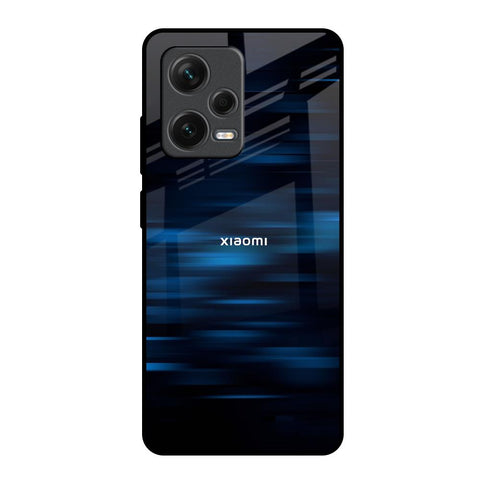 Blue Rough Abstract Glossy Case for Redmi Note 12 Pro Plus 5G