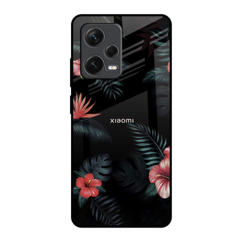 Tropical Art Flower Glossy Case for Redmi Note 12 Pro Plus 5G