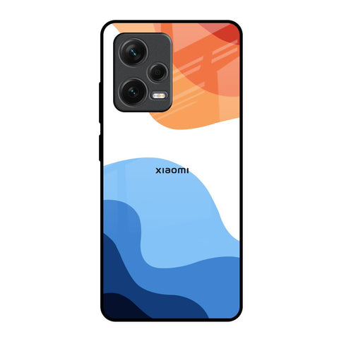 Wavy Color Pattern Glossy Case for Redmi Note 12 Pro Plus 5G