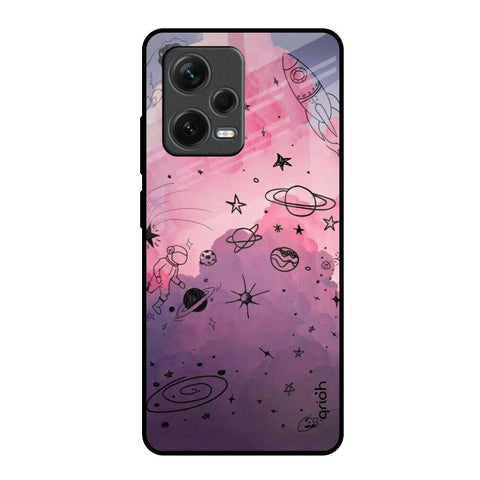 Space Doodles Glossy Case for Redmi Note 12 Pro 5G