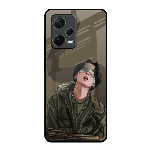 Blind Fold Glossy Case for Redmi Note 12 Pro 5G