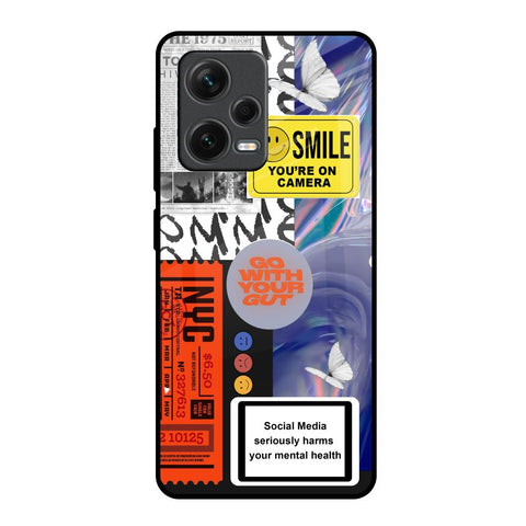 Smile for Camera Glossy Case for Redmi Note 12 Pro 5G