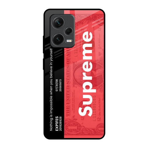 Supreme Ticket Glossy Case for Redmi Note 12 Pro 5G