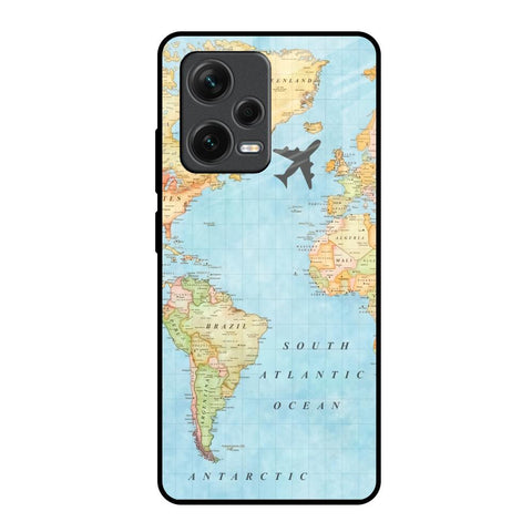 Travel Map Glossy Case for Redmi Note 12 Pro 5G