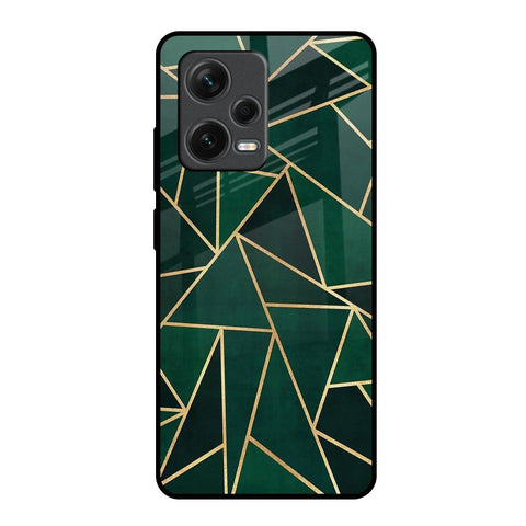 Abstract Green Glossy Case For Redmi Note 12 Pro 5G