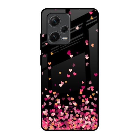 Heart Rain Fall Glossy Case For Redmi Note 12 Pro 5G
