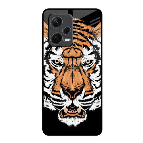 Angry Tiger Glossy Case For Redmi Note 12 Pro 5G