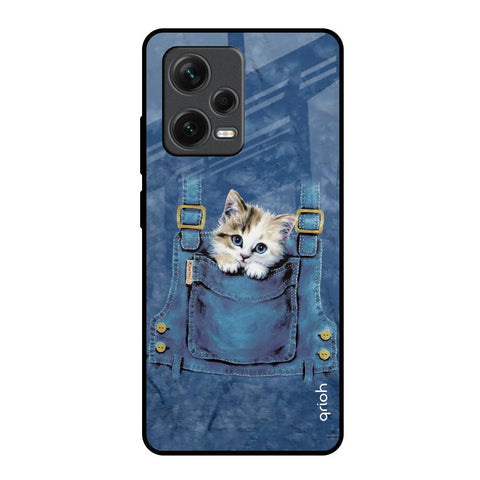 Kitty In Pocket Glossy Case For Redmi Note 12 Pro 5G