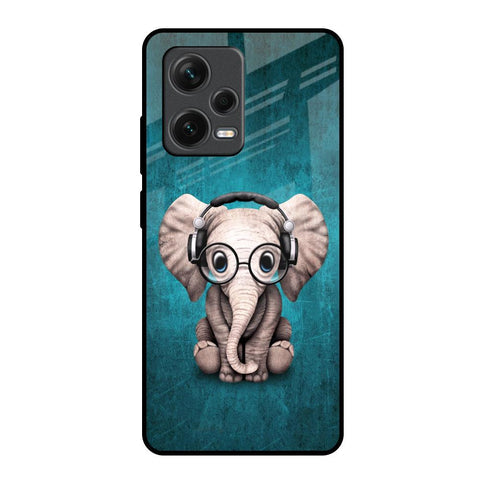Adorable Baby Elephant Glossy Case For Redmi Note 12 Pro 5G