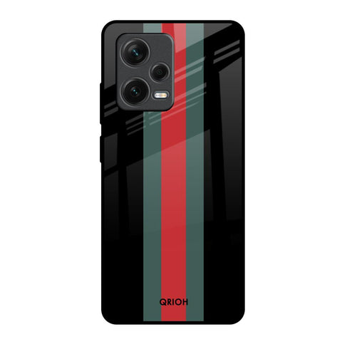 Vertical Stripes Glossy Case for Redmi Note 12 Pro 5G