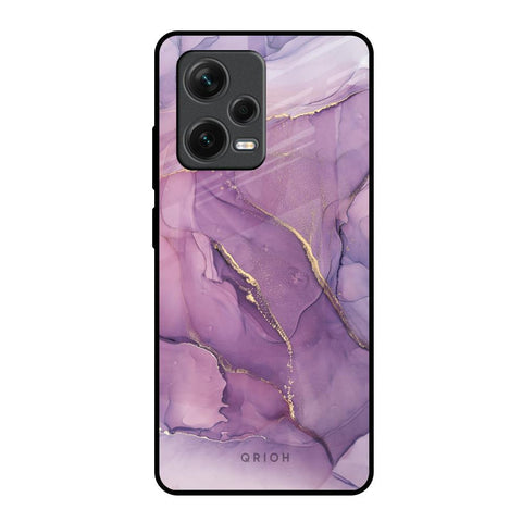 Purple Gold Marble Glossy Case for Redmi Note 12 Pro 5G