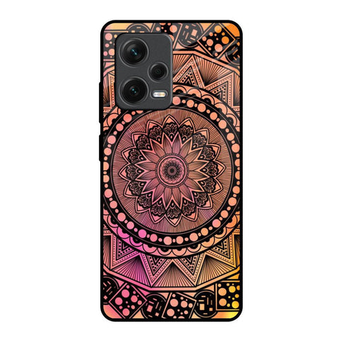 Floral Mandala Glossy Case for Redmi Note 12 Pro 5G