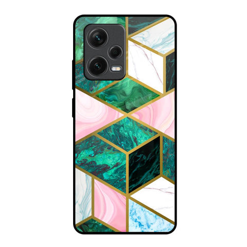 Seamless Green Marble Glossy Case for Redmi Note 12 Pro 5G