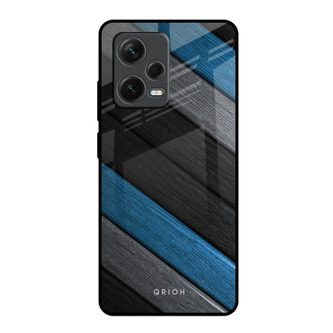 Multicolor Wooden Effect Glossy Case for Redmi Note 12 Pro 5G