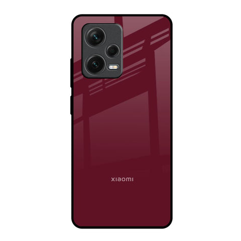 Classic Burgundy Glossy Case for Redmi Note 12 Pro 5G