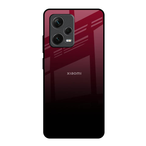 Wine Red Glossy Case For Redmi Note 12 Pro 5G