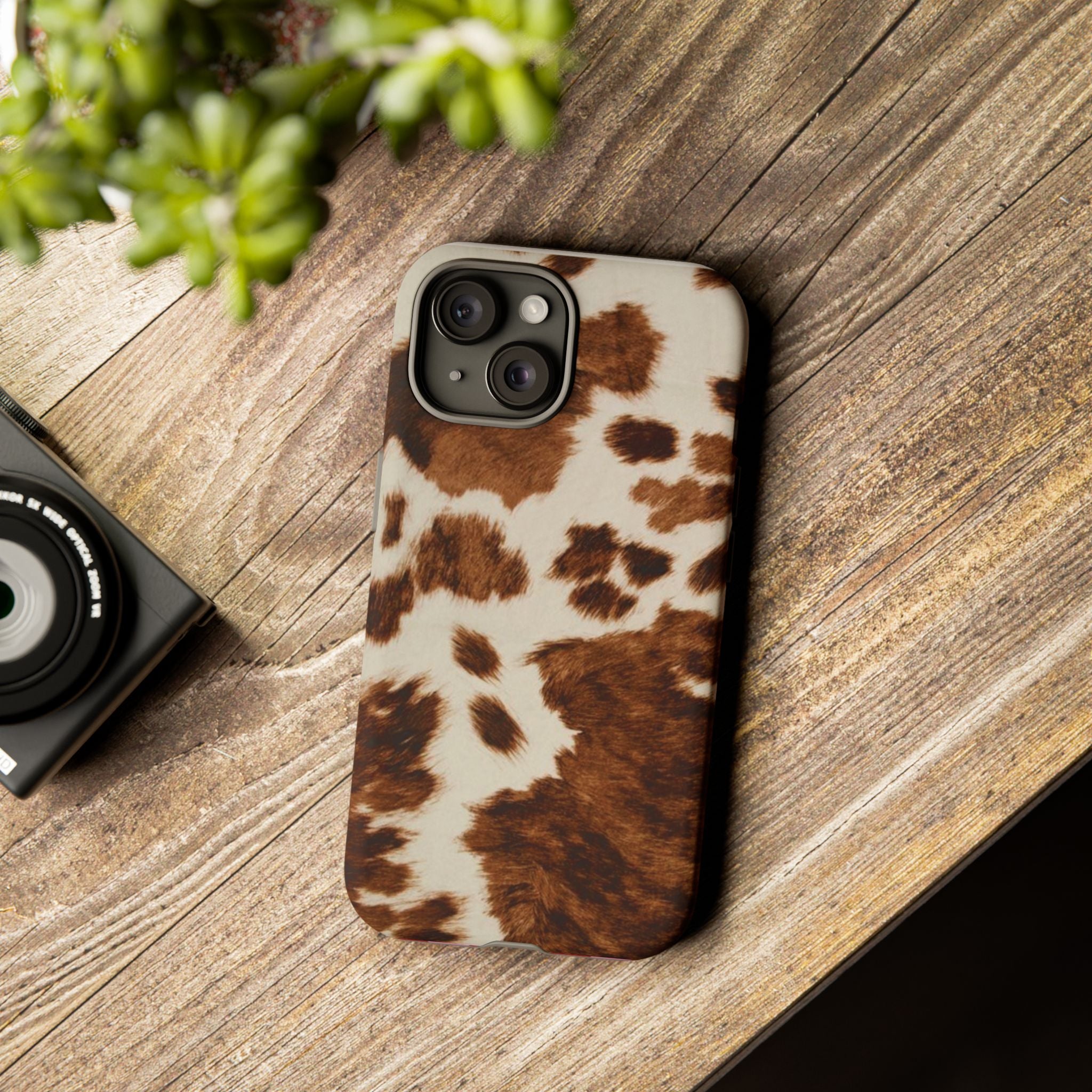 Cow Print Tough Case  Available For All iPhone Models