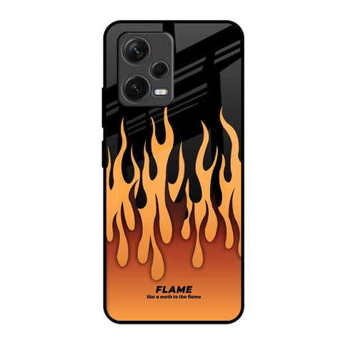 Fire Flame Glossy Case for Redmi Note 12 5G