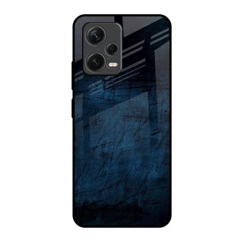 Dark Blue Grunge Glossy Case for Redmi Note 12 5G