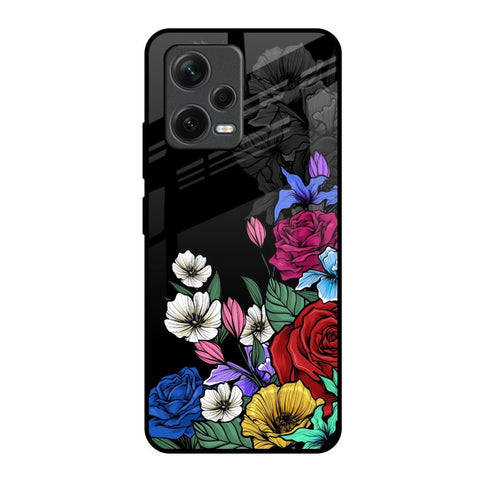 Rose Flower Bunch Art Glossy Case for Redmi Note 12 5G