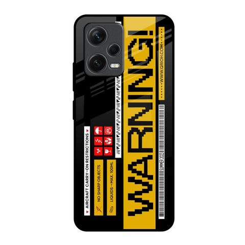 Aircraft Warning Glossy Case for Redmi Note 12 5G