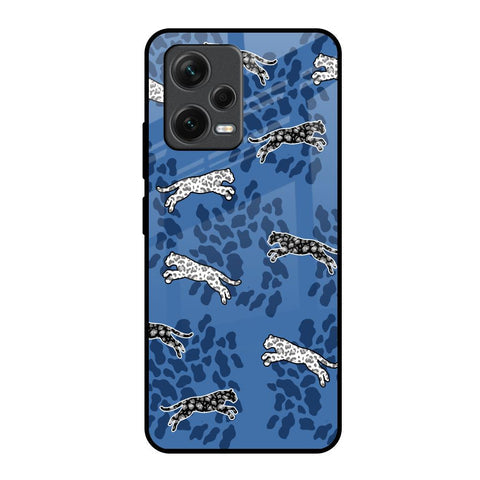 Blue Cheetah Glossy Case for Redmi Note 12 5G