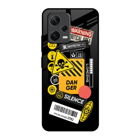 Danger Signs Glossy Case for Redmi Note 12 5G