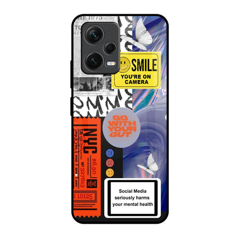 Smile for Camera Glossy Case for Redmi Note 12 5G