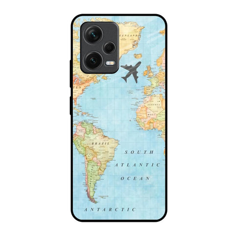 Travel Map Glossy Case for Redmi Note 12 5G