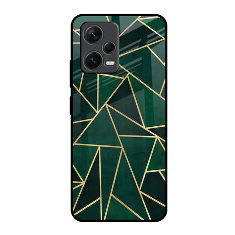 Abstract Green Glossy Case For Redmi Note 12 5G