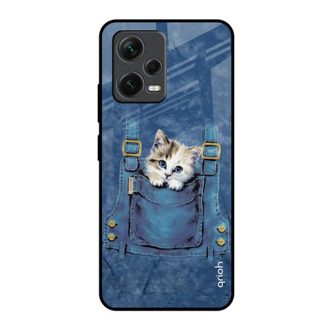 Kitty In Pocket Glossy Case For Redmi Note 12 5G