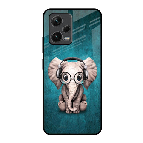 Adorable Baby Elephant Glossy Case For Redmi Note 12 5G